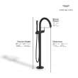 Atrio Single-Handle Freestanding Tub Faucet with 1.75 GPM (6.6 L/min) Hand Shower, 243682430