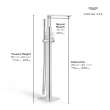 Allure Single-Handle Freestanding Tub Faucet with 1.75 GPM (6.6 L/min) Hand Shower, 25222001