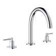 Atrio 3-Hole 2-Handle Deck Mount Roman Tub Faucet without Handles, 25273000