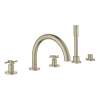 Atrio 5-Hole 2-Handle Deck Mount Roman Tub Faucet without Handles with 1.75 GPM Hand Shower, 25274EN0
