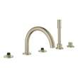 Atrio 5-Hole 2-Handle Deck Mount Roman Tub Faucet without Handles with 1.75 GPM Hand Shower, 25274EN0