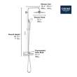 260 CoolTouch Thermostatic Shower System, 1.75 gpm (6.6 L/min), 26128EN2
