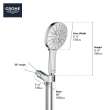 Hand Shower Kit - 3 Sprays, 1.75 gpm (6.6 L/min), 26604000