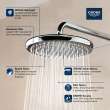 250 Rain Shower Head, 9 7⁄8
