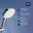 Tempesta 110 Square 2-Spray Hand Shower, 1.5 GPM (5.7 L/min), 26776002