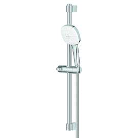 Tempesta Square 110 24" Shower Rail Set, 2-Spray, 1.5 GPM (5.7 L/min), 26783002