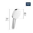 Tempesta 110 Square 3-Spray Hand Shower, 1.75 GPM (6.6 L/min), 26903002