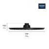 210 Shower Head, 8" - 1 Spray, 1.75 GPM (6.6 L/min), 27814GN1