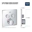 Dual Function Thermostatic Valve Trim, 29141EN0