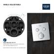 Dual Function Thermostatic Valve Trim, 29141EN0