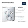 Dual Function Thermostatic Valve Trim, 29141EN0