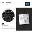 Triple Function Thermostatic Valve Trim, 29142A00