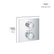 Allure Single Function 2-Handle Thermostatic Valve Trim, 29177001