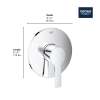Pressure Balance Valve Trim with Cartridge, 29330GN0