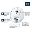 COSMOPOLITAN PRESSURE BALANCE VALVE TRIM WITH 3-WAY DIVERTER WITH CARTRIDGE, 29425000