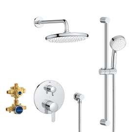 Cosmopolitan 2-Handle Pressure Balance Rainshower Bundle, 29428000