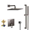 Eurocube 2-Handle Pressure Balance Rainshower Bundle, 29432A00