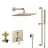 Eurocube 2-Handle Pressure Balance Rainshower Bundle, 29432EN0