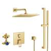 Eurocube 2-Handle Pressure Balance Rainshower Bundle, 29432GN0