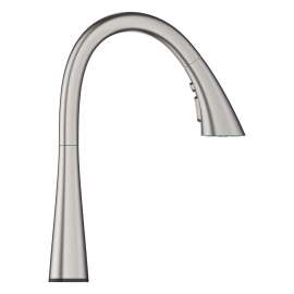 GROHE Zedra Single-Handle Pull Down Kitchen Faucet Triple Spray 1.75 GPM (6.6 L/min) with Touch Technology, 30205DC2