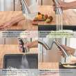 GROHE Zedra Single-Handle Pull Down Kitchen Faucet Triple Spray 1.75 GPM (6.6 L/min) with Touch Technology, 30205DC2