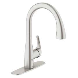 Single-Handle Pull Down Kitchen Faucet Dual Spray 1.75 GPM (6.6 L/min), 30211DC1