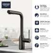 Essence Single-Handle Pull-Out Kitchen Faucet Dual Spray 1.75 GPM (6.6 L/min), 302712430