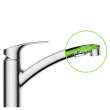 Eurosmart Single-Handle Dual Spray Pull-Out Kitchen Faucet 1.75 gpm (6.6 L/min), 30306001