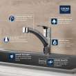 Eurosmart Single-Handle Dual Spray Pull-Out Kitchen Faucet 1.75 gpm (6.6 L/min), 30306DC1
