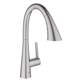 GROHE Zedra Single-Handle Pull Down Triple Spray Bar Faucet 1.75 GPM (6.6 L/min), 30368DC2