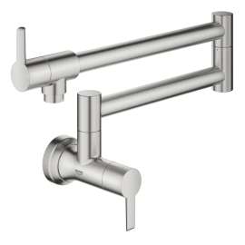 GROHE Zedra 2-Handle Wall Mount Pot Filler, 31075DC2