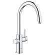 GROHE Blue Single-Handle Pull Down Kitchen Faucet Single Spray 1.75 GPM (6.6 L/min) with Chilled & Sparkling Water, 31251002