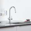 GROHE Blue Single-Handle Pull Down Kitchen Faucet Single Spray 1.75 GPM (6.6 L/min) with Chilled & Sparkling Water, 31251002