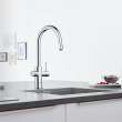 GROHE Blue Single-Handle Pull Down Kitchen Faucet Single Spray 1.75 GPM (6.6 L/min) with Chilled & Sparkling Water, 31251002