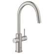 GROHE Blue Single-Handle Pull Down Kitchen Faucet Single Spray 1.75 GPM (6.6 L/min) with Chilled & Sparkling Water, 31251DC2