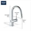 Minta Single-Handle Pull-Down Kitchen Faucet Dual Spray 1.75 GPM (6.6 L/min), 31378GN3