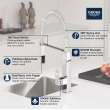 Eurocube Single-Handle Semi-Pro Dual Spray Kitchen Faucet 1.75 GPM (6.6 L/min), 31401DC0