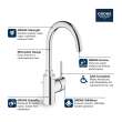 Single Hole Single-Handle L-Size Bathroom Faucet, 1.2 GPM (4.5 L/min), 32138002
