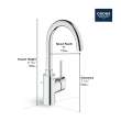 Single Hole Single-Handle L-Size Bathroom Faucet, 1.2 GPM (4.5 L/min), 321382431