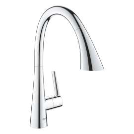 GROHE Zedra Single-Handle Pull Down Kitchen Faucet Triple Spray 1.75 GPM (6.6 L/min), 32298003
