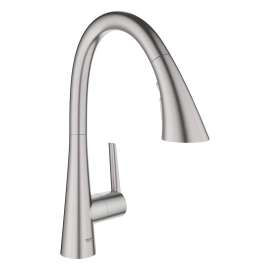 GROHE Zedra Single-Handle Pull Down Kitchen Faucet Triple Spray 1.75 GPM (6.6 L/min), 32298DC3