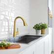 GROHE Zedra Single-Handle Pull Down Kitchen Faucet Triple Spray 1.75 GPM (6.6 L/min), 32298GN3