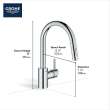 Concetto Single-Handle Pull-Down Kitchen Faucet Dual Spray 1.75 GPM (6.6 L/min), 32665DC3