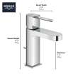 Single Hole Single-Handle S-Size Bathroom Faucet, 1.2 GPM (4.5 L/min), 33170EN3