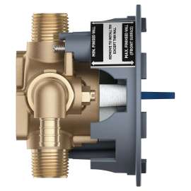 Pressure Balance Rough-In Valve 1⁄2" PEX Crimp (ASTM F1807) Elbow Inlets, 35115000