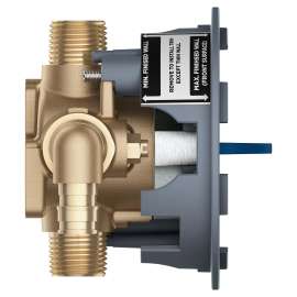 Pressure Balance Rough-In Valve 1⁄2" PEX Cold Expansion (ASTM F1960) Elbow Inlets, 35116000