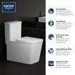 Two-Piece Dual Flush Right Height Elongated Toilet With Seat, 39661000