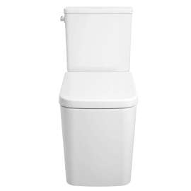 Two-piece Right Height Elongated Toilet with seat, Left-Hand Trip Lever, 39662000