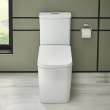 Eurocube Right Height Elongated Toilet Bowl with Seat Less Tank, 39664000