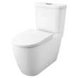 Two-piece Dual Flush Right Height Elongated Toilet with seat, 39674000